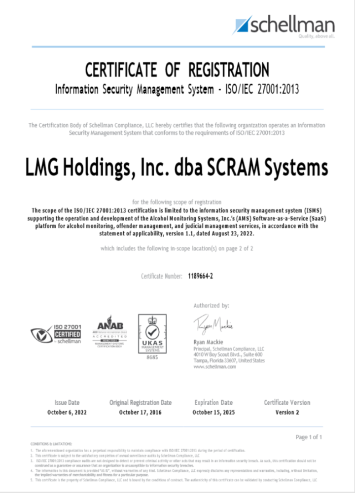 USA LMG certificate of registration Word and PDF template